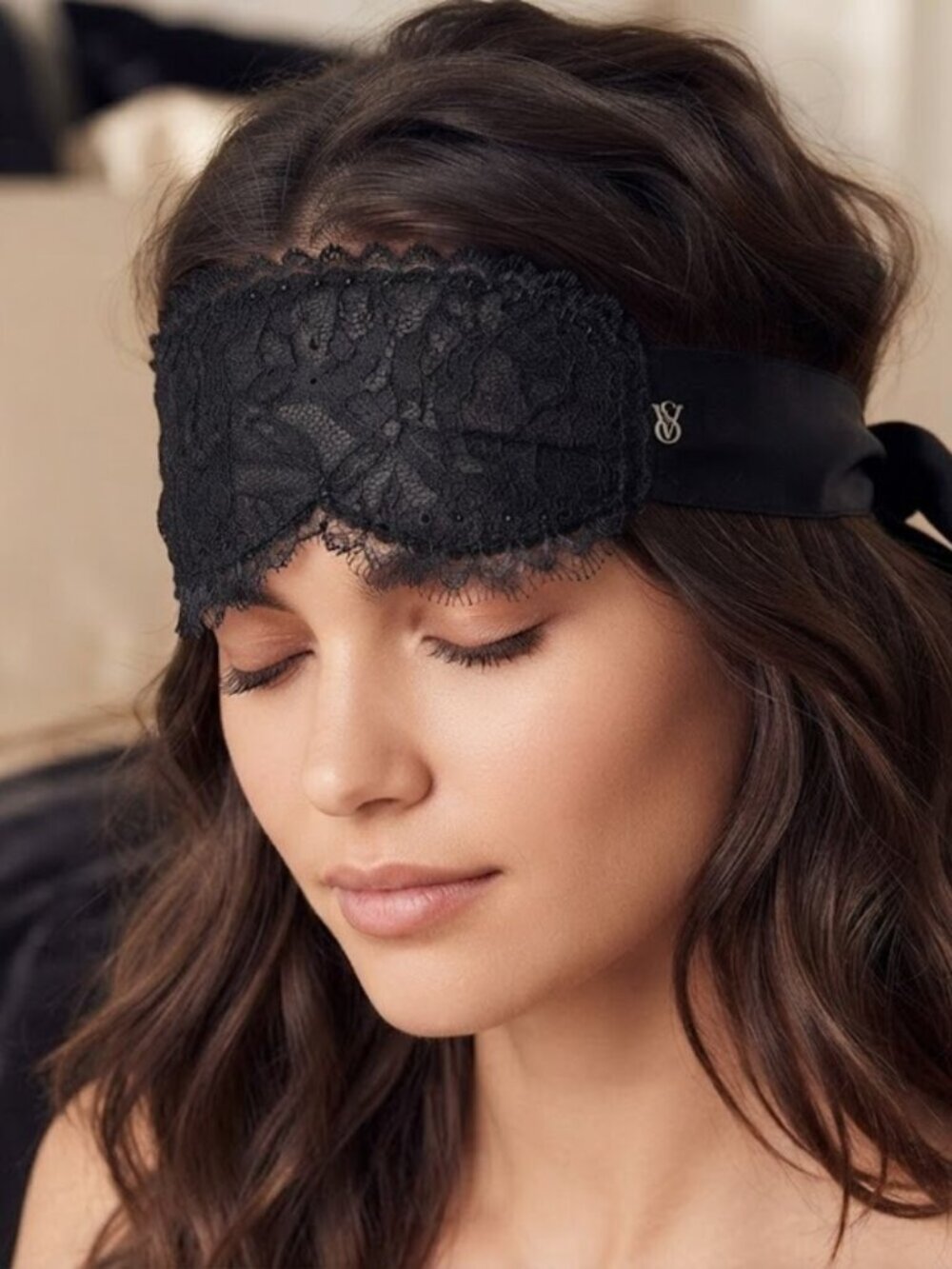 New‎ Black Lace Sleep Mask VICTORIA'S SECRET